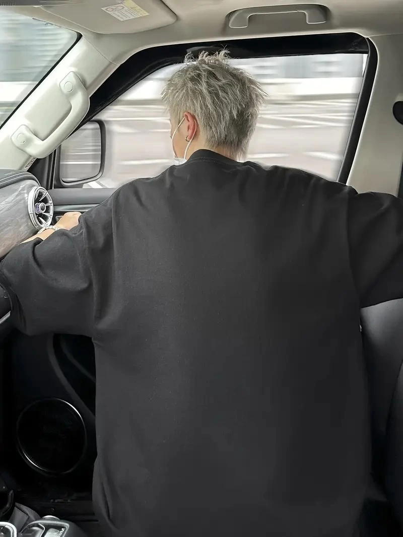 ASSEMA Erkek Baskılı Tişort Kısa Kol Bisiklet Yaka Ovarsize T-Shirt - - Siyah