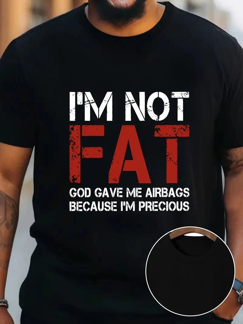 ASSEMA Erkek Baskılı T-Shirt Kısa Kol Bisiklet Yaka Regular Fit Rahat Kalıp Günlük Tişört - Siyah