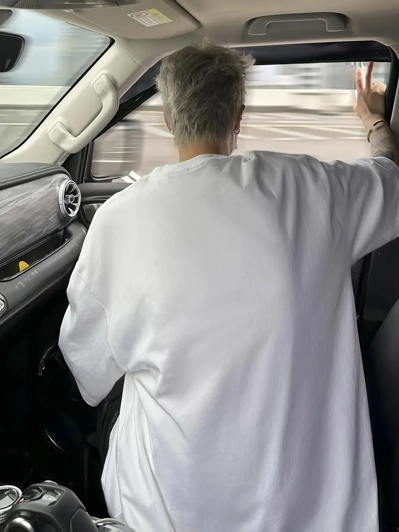 ASSEMA Erkek Baskılı Tişort Kısa Kol Bisiklet Yaka Ovarsize T-Shirt -  Beyaz