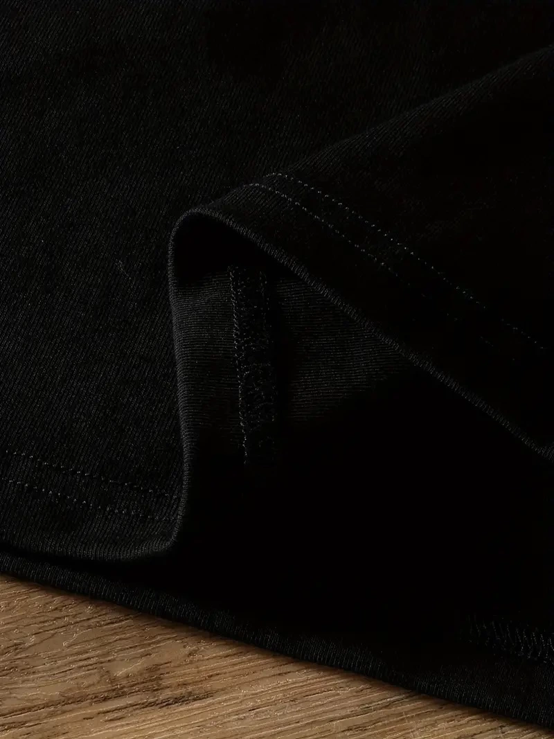 ASSEMA Kadın Penye Compack Tişort Ayı Baskılı Bisiklet Yaka Kısa Kol T-shirt - Siyah