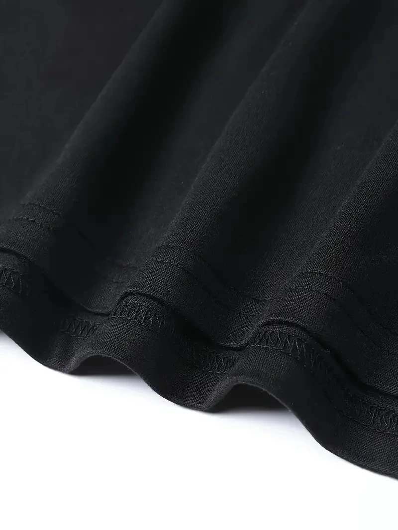 ASSEMA Erkek Baskılı Bisiklet Yaka Kısa Kol T-shirt - Siyah