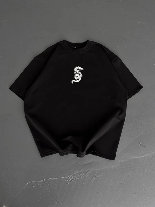 ASSEMA Erkek Baskılı T-Shirt Kısa Kol Bisiklet Yaka Regular Fit Rahat Kalıp Günlük Tişört - Siyah