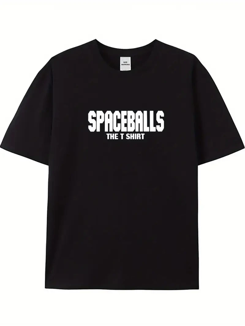 ASSEMA Erkek Baskılı T-Shirt Kısa Kol Bisiklet Yaka Regular Fit Rahat Kalıp Tişört - Siyah