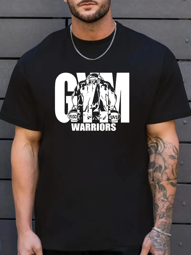 ASSEMA Erkek Baskılı Tişort Kısa Kol Bisiklet Yaka Regular fit Rahat kalıp T-Shirt -  Siyah