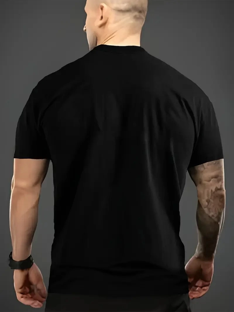 ASSEMA Erkek Araba Baskılı Kısa kol t-shirt - Siyah