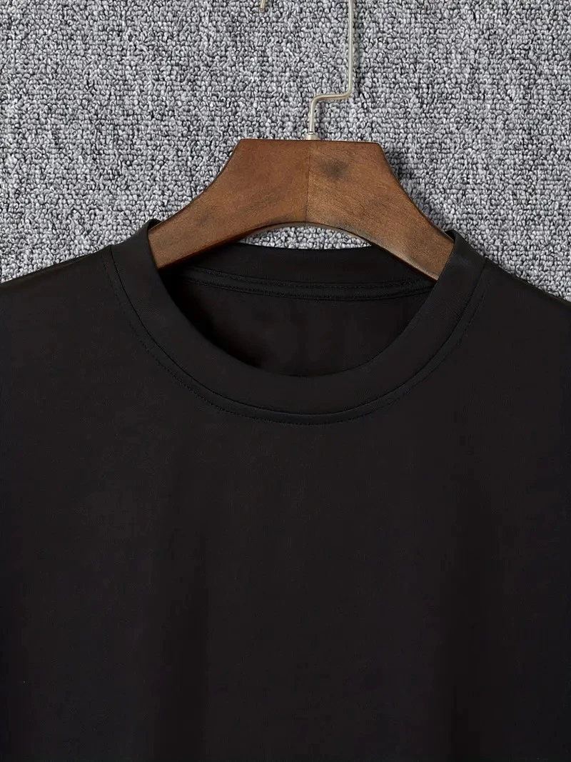 ASSEMA Erkek TRIED TO WARN YOU. Baskılı Bisiklet Yaka T-shirt - Siyah