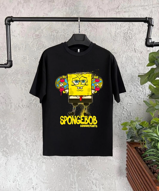 ASSEMA Bisiklet Yaka Kısa Kol Çocuk Baskılı T-Shirt - Siyah