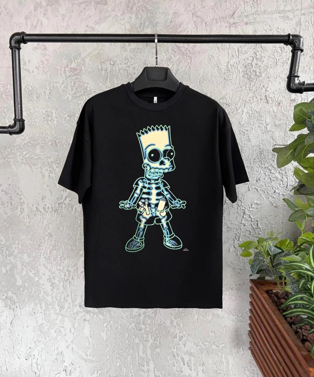 ASSEMA Çoçuk Bisiklet Yaka Kısa Kol Baskılı T-Shirt - Siyah