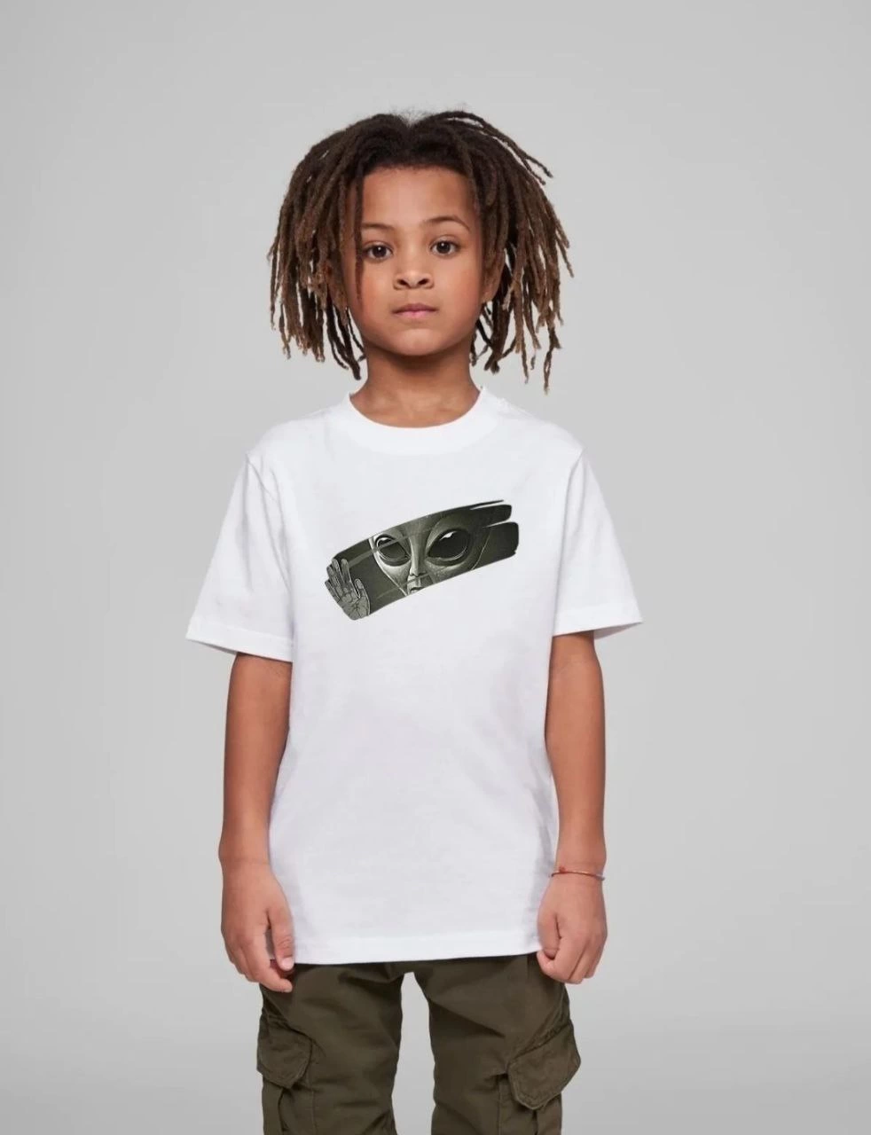 ASSEMA Çocuk Unisex Baskılı T-Shirt - Beyaz