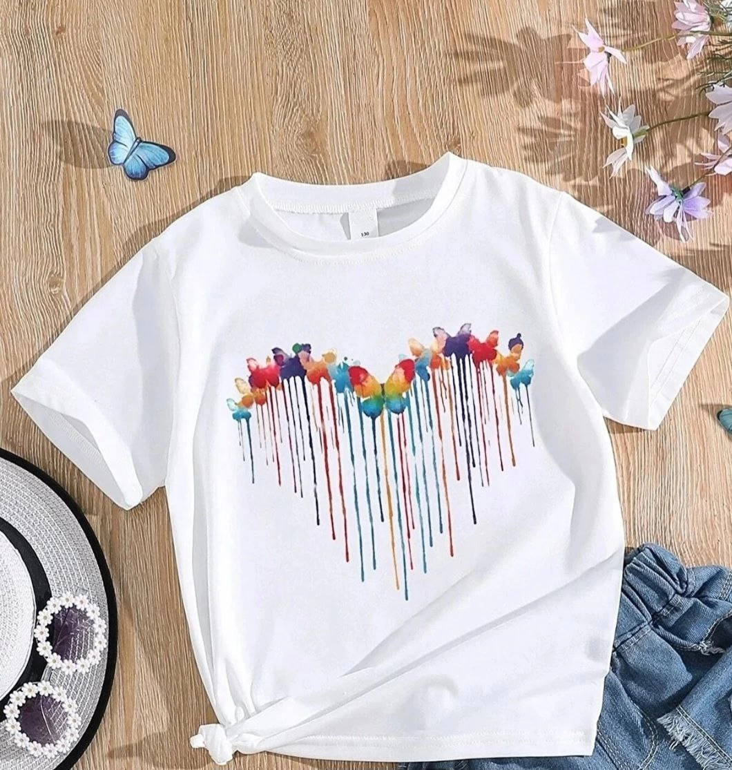 ASSEMA Çocuk Unisex Baskılı T-Shirt - Beyaz