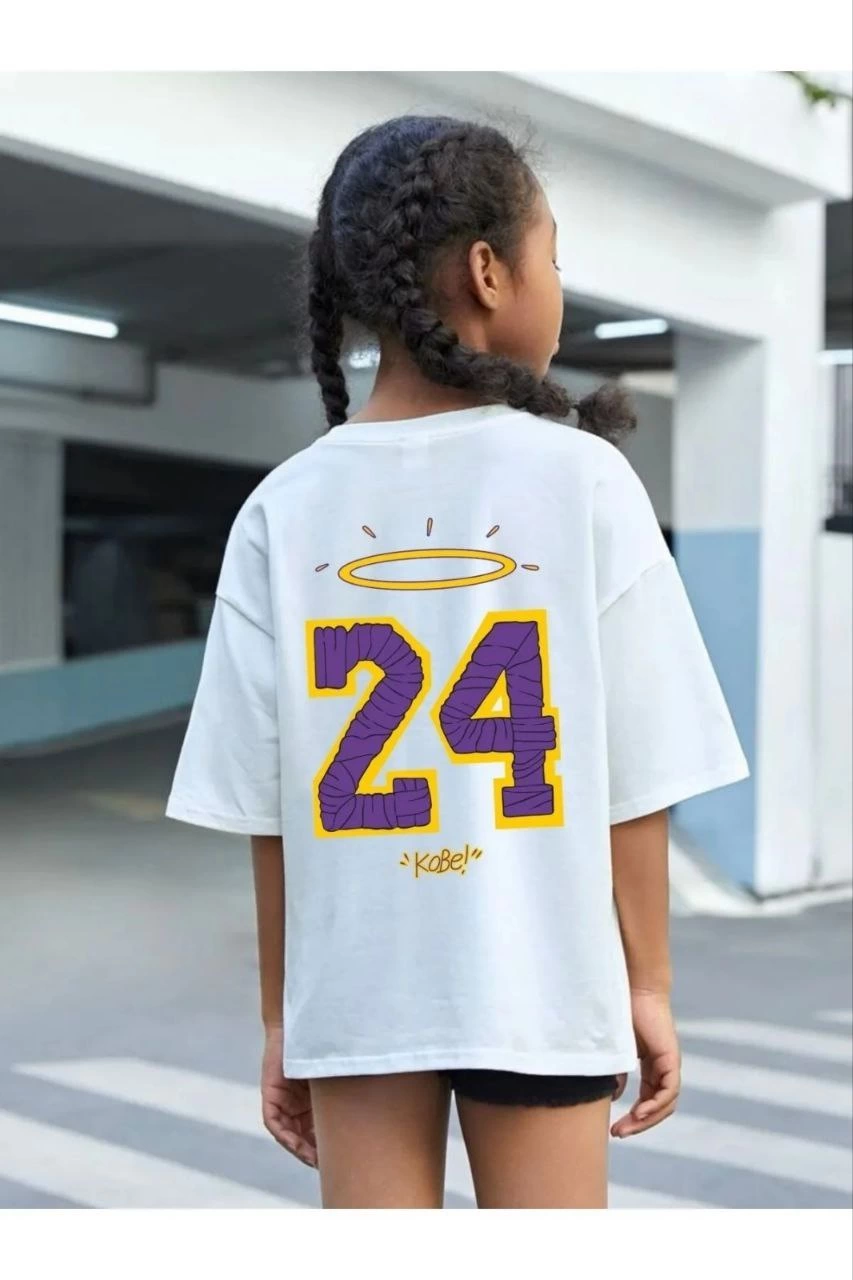 ASSEMA Çocuk Unisex Baskılı T-Shirt - Beyaz