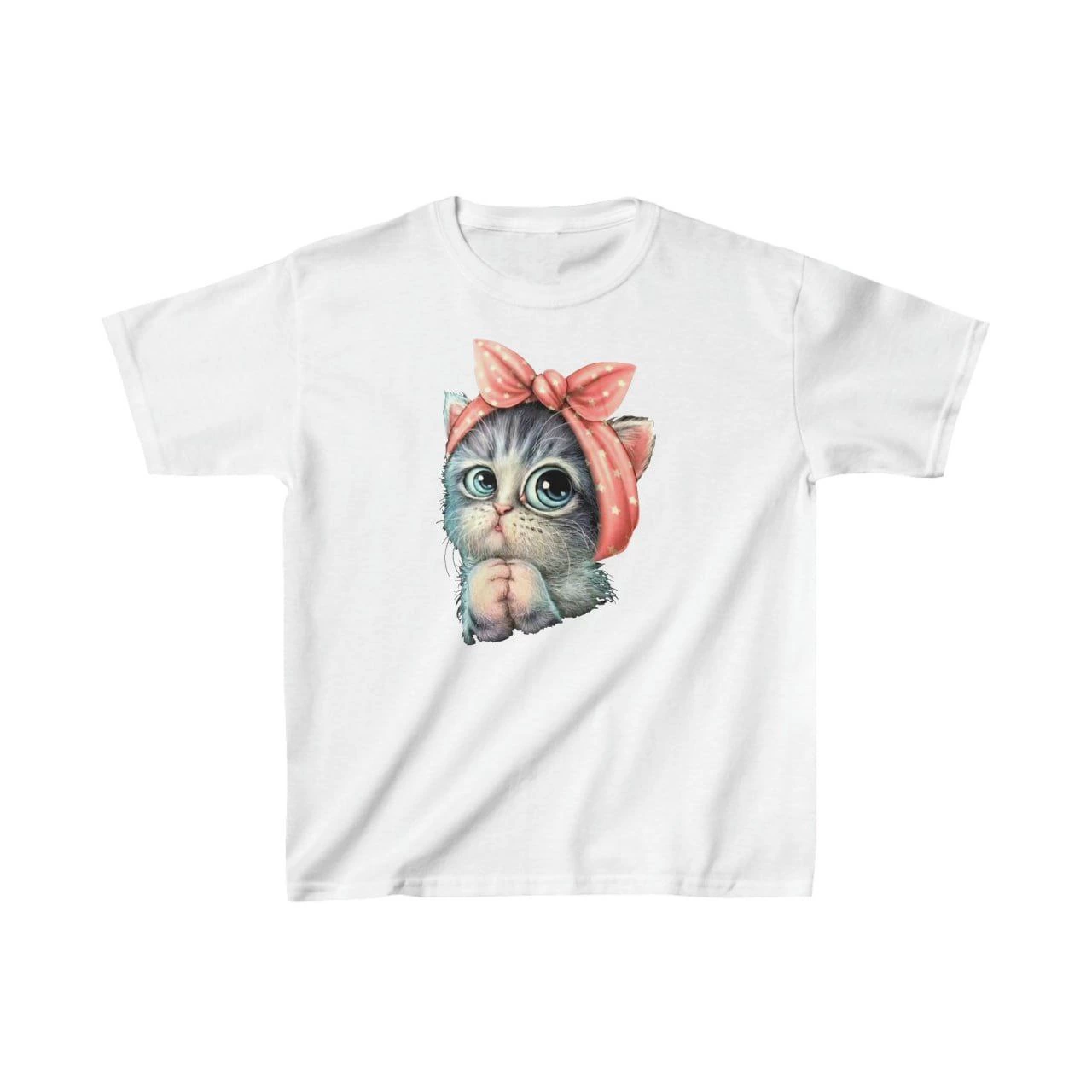 ASSEMA Çocuk Unisex Baskılı T-Shirt - Beyaz