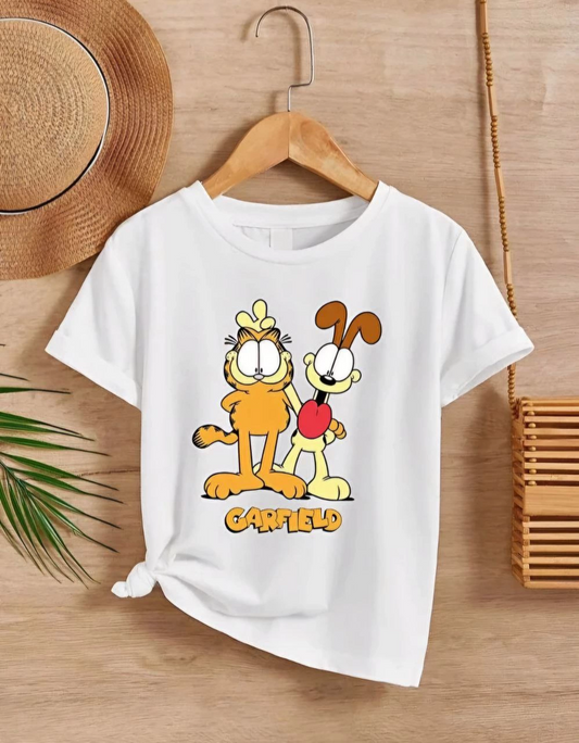 ASSEMA Çocuk Unisex Baskılı T-Shirt - Beyaz