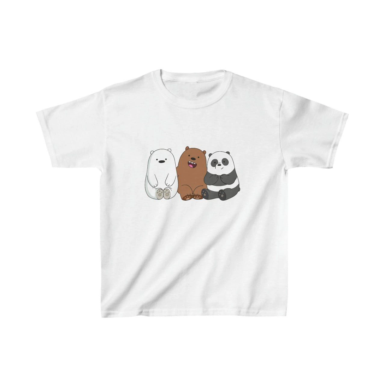 ASSEMA Çocuk Unisex Baskılı T-Shirt - Beyaz