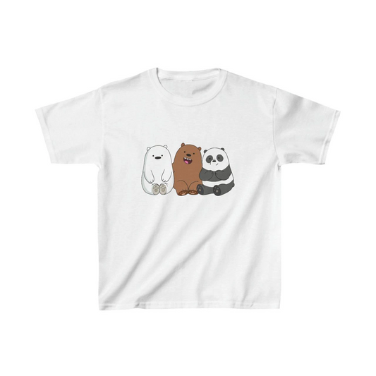 ASSEMA Çocuk Unisex Baskılı T-Shirt - Beyaz
