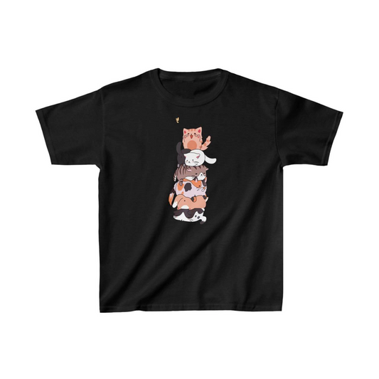 ASSEMA Çocuk Unisex Baskılı T-Shirt - Siyah