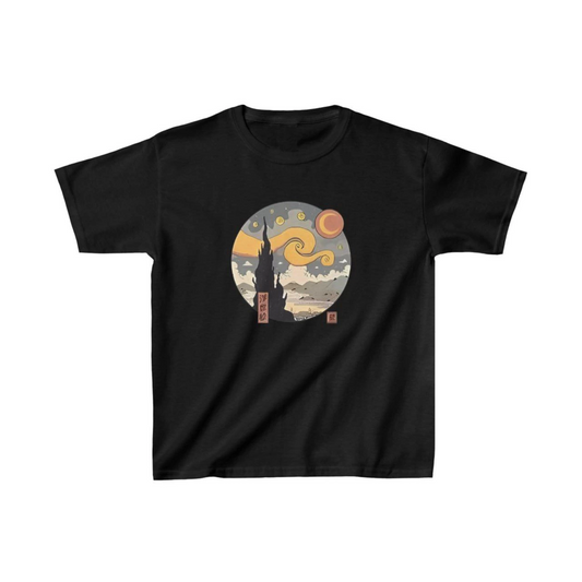 ASSEMA Çocuk Unisex Baskılı T-Shirt - Siyah