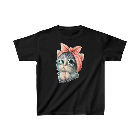 ASSEMA Çocuk Unisex Baskılı T-Shirt - Siyah