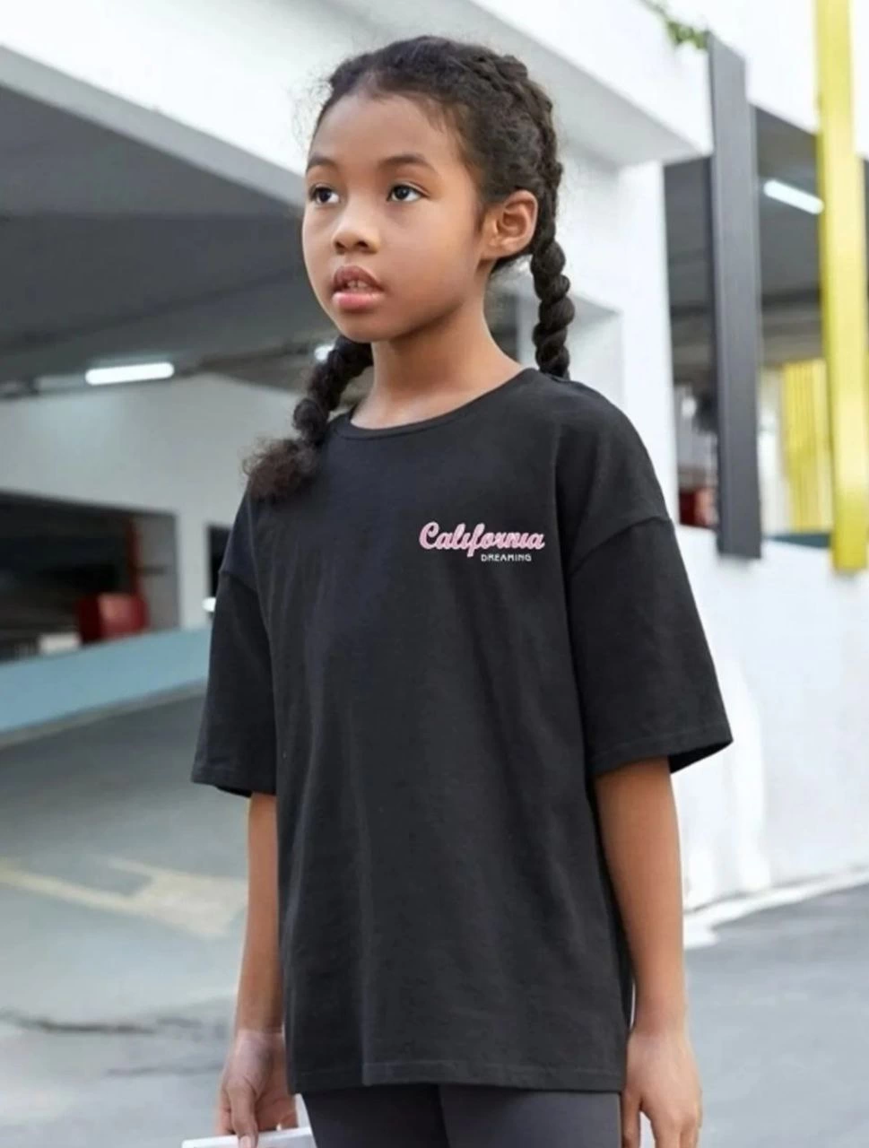 ASSEMA Çocuk Unisex Baskılı T-Shirt - Siyah