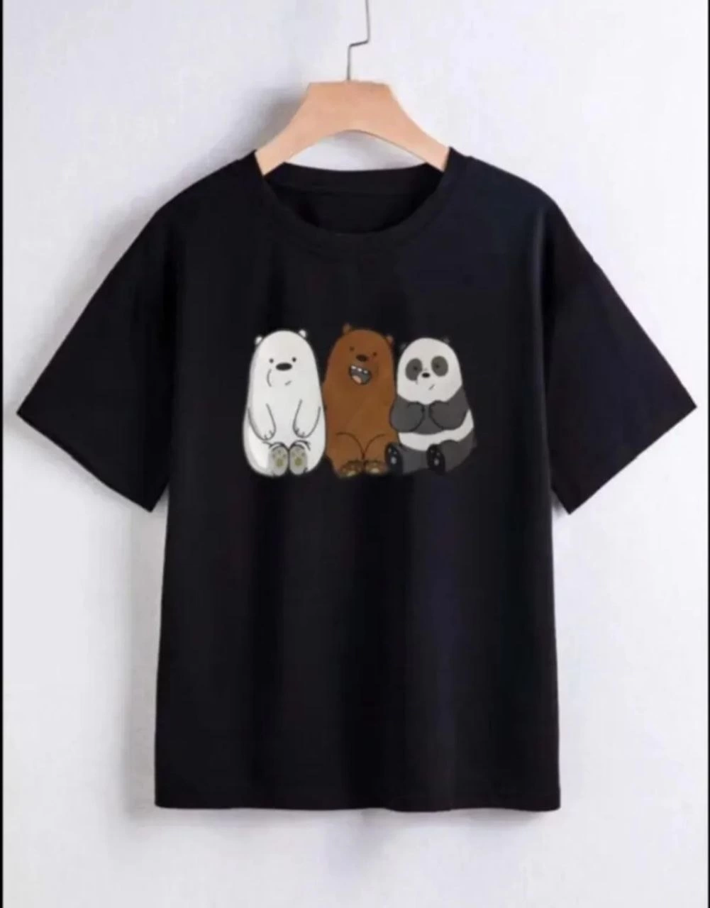 ASSEMA Çocuk Unisex Baskılı T-Shirt - Siyah
