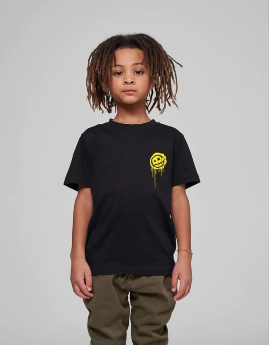 ASSEMA Çocuk Unisex Baskılı T-Shirt - Siyah
