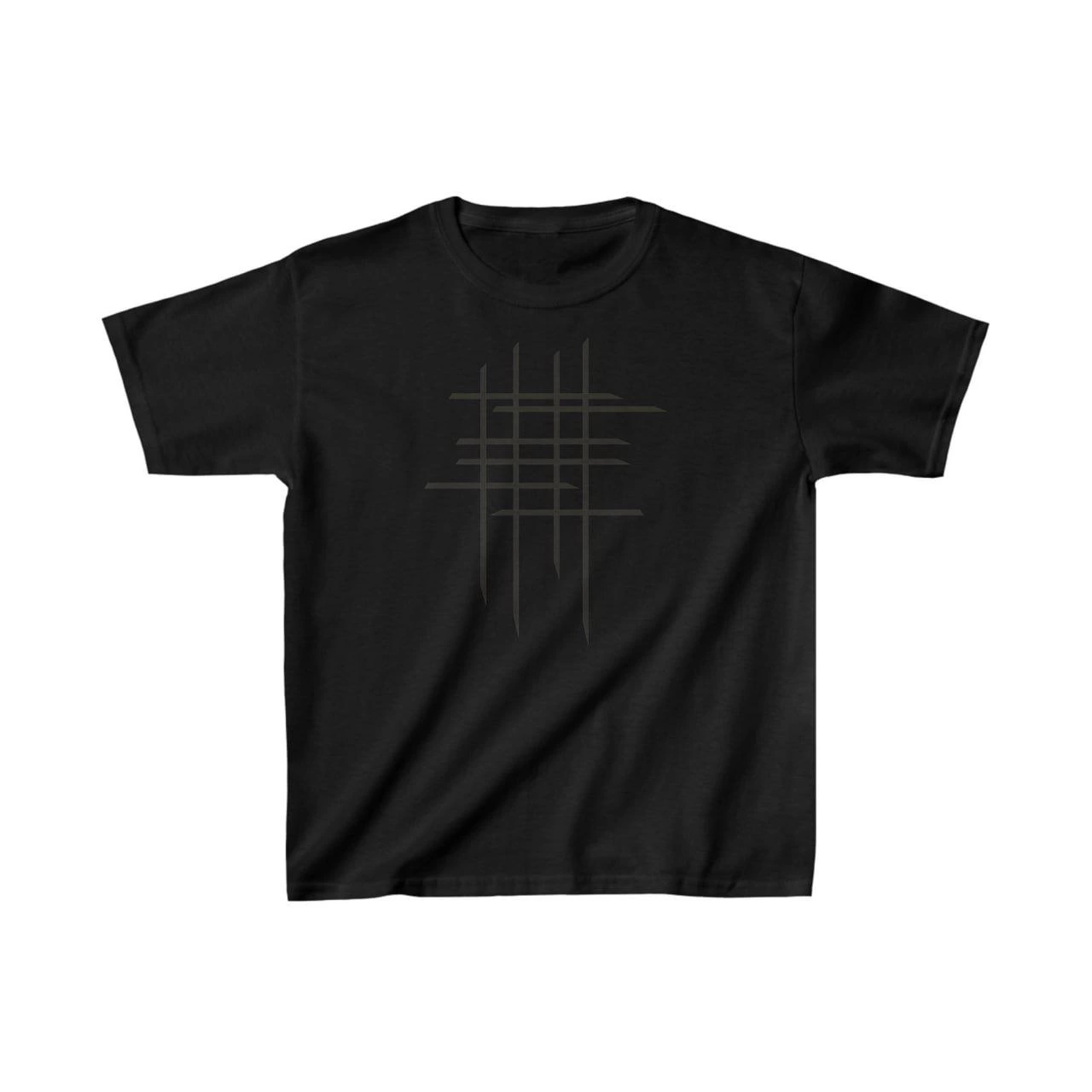 ASSEMA Çocuk Unisex Baskılı T-Shirt - Siyah