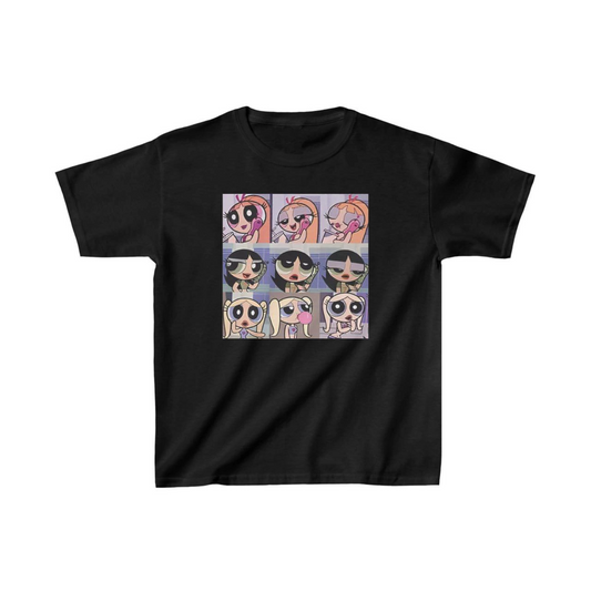 ASSEMA Çocuk Unisex Baskılı T-Shirt - Siyah