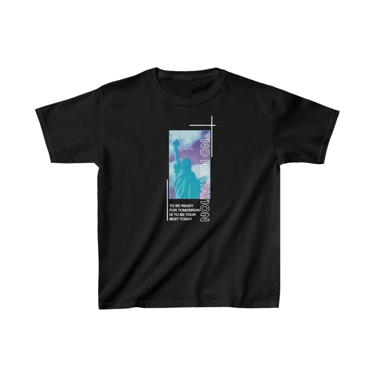 ASSEMA Çocuk Unisex Baskılı T-Shirt - Siyah
