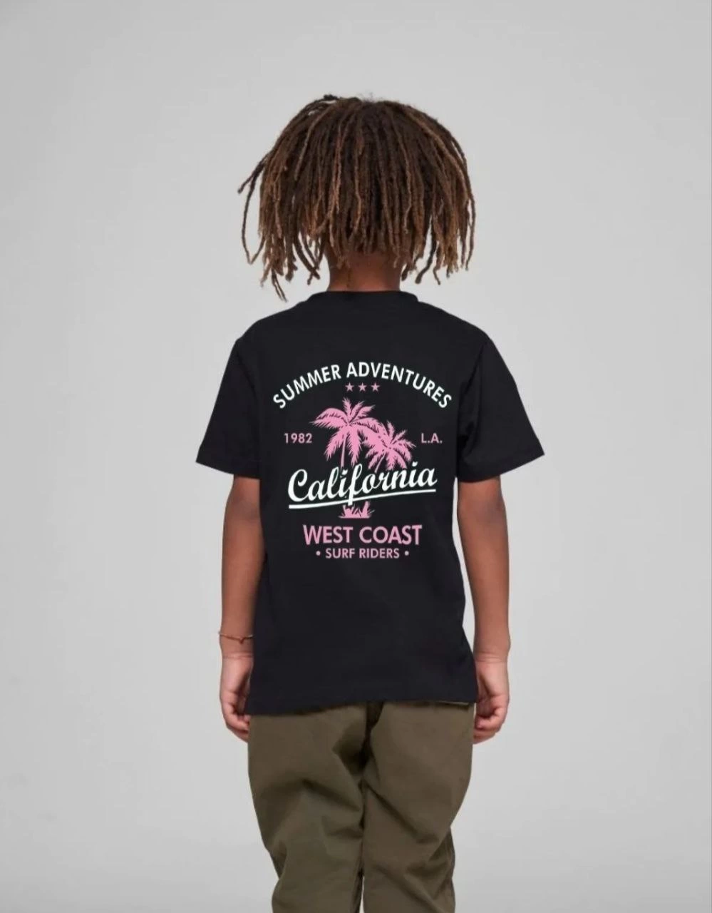 ASSEMA Çocuk Unisex Baskılı T-Shirt - Siyah