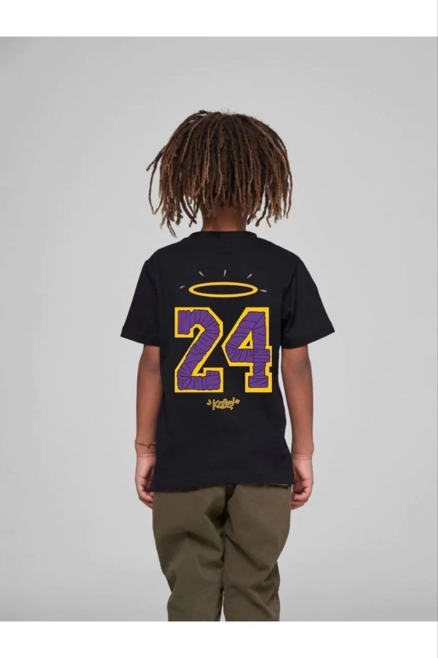 ASSEMA Çocuk Unisex Baskılı T-Shirt - Siyah