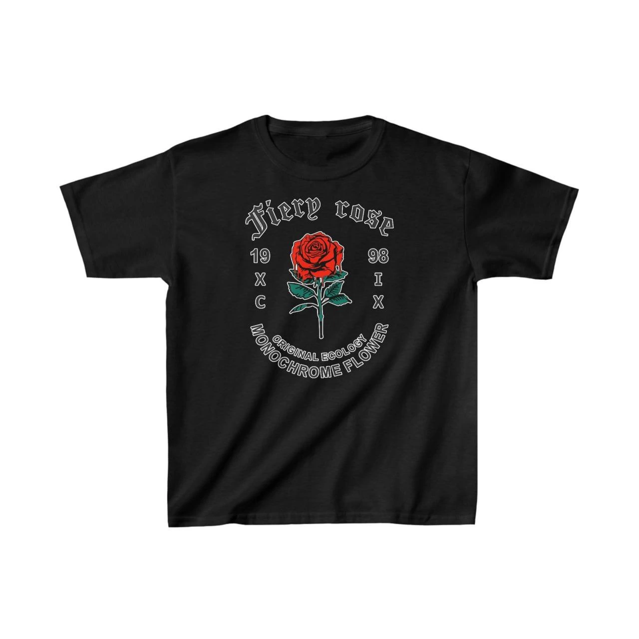 ASSEMA Çocuk Unisex Baskılı T-Shirt - Siyah