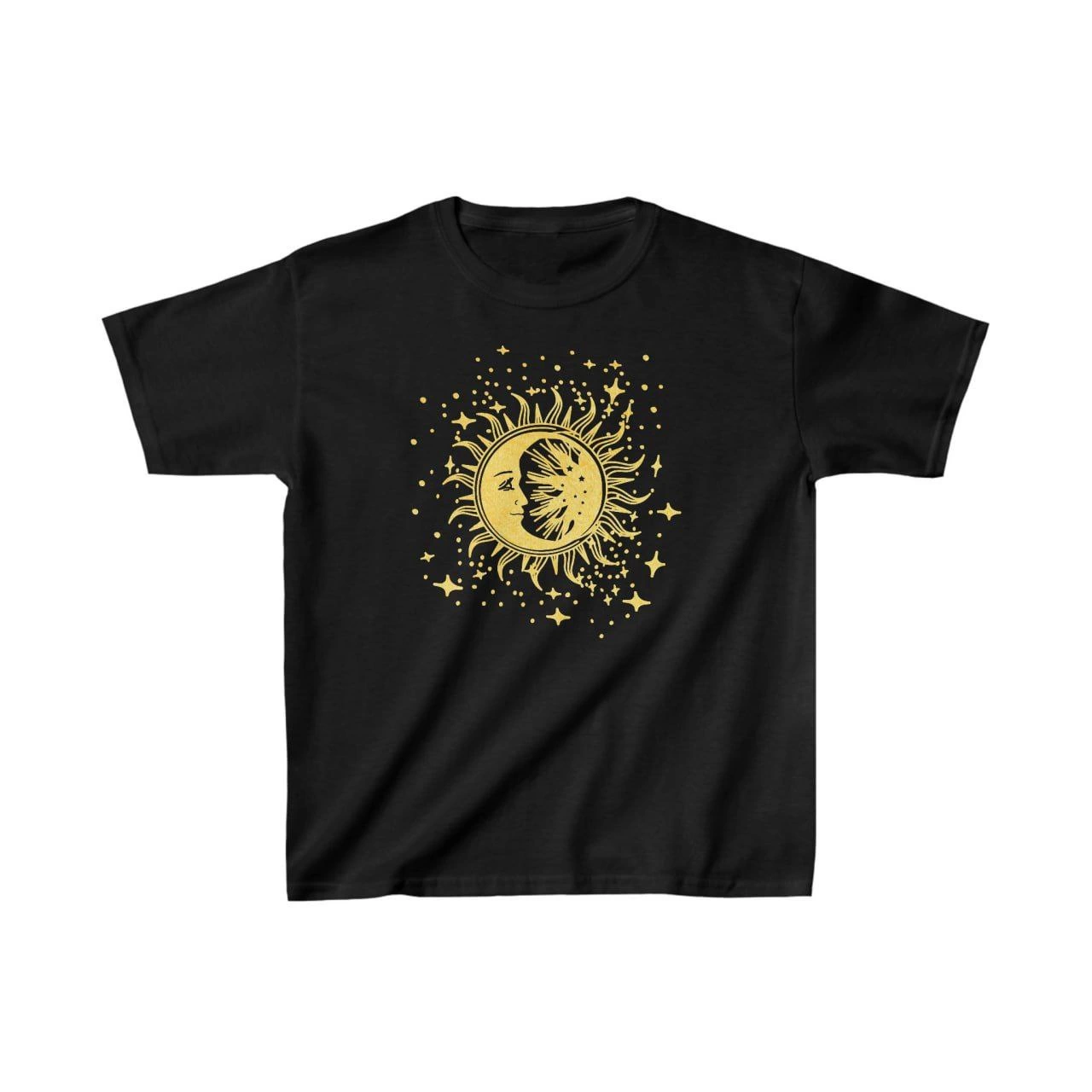 ASSEMA Çocuk Unisex Baskılı T-Shirt - Siyah