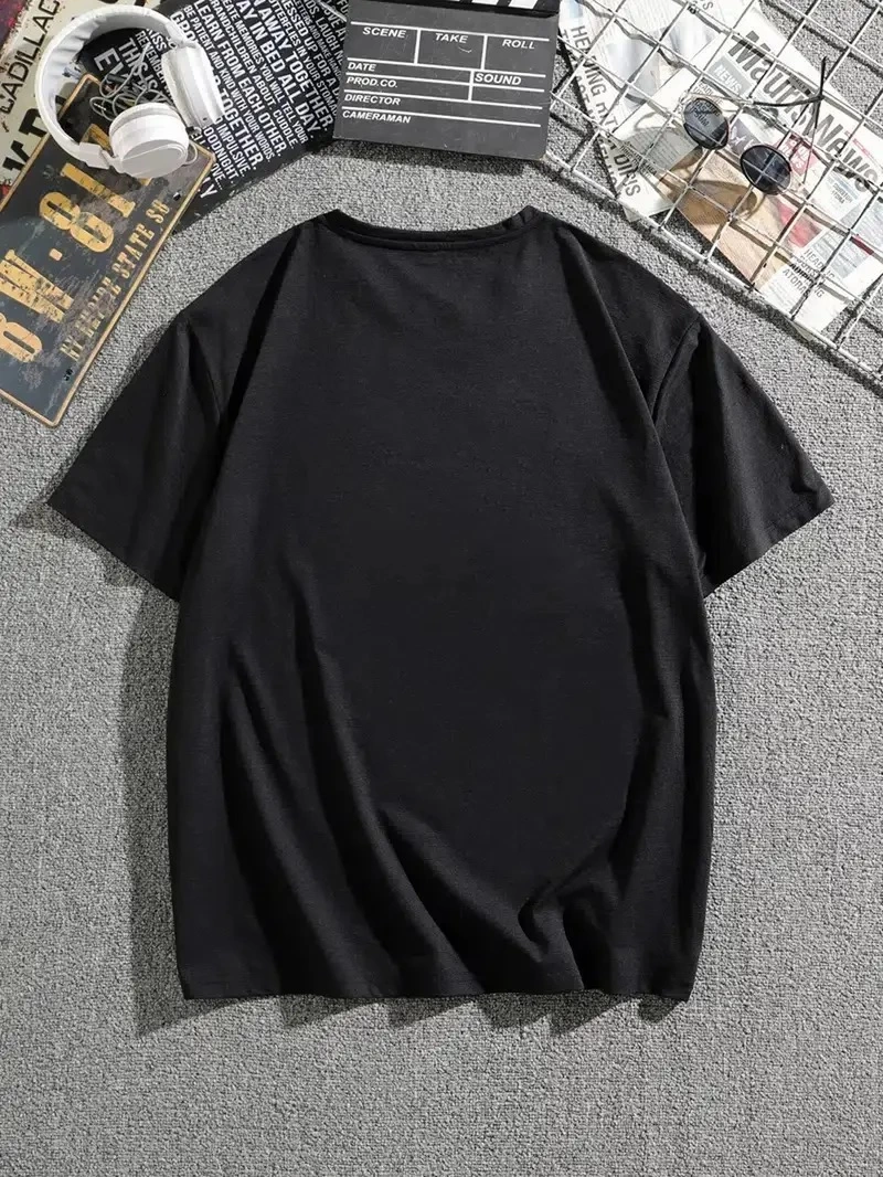 ASSEMA Erkek Dağ Grafikli Kısa kollu T-shirt - Siyah