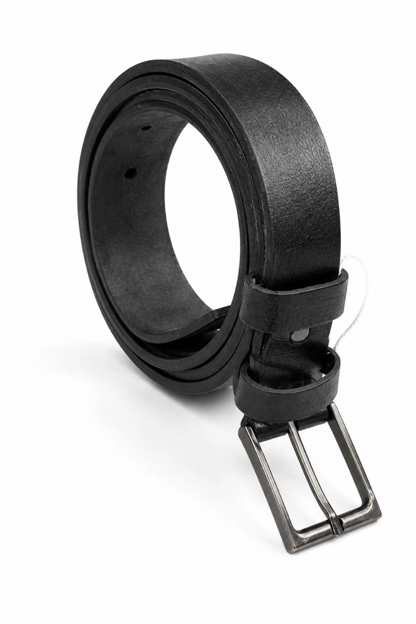 Erkek Hakiki Deri 3.5 cm Klasik Kemer Metal Tokalı Günlük ve Klasik Kullanım