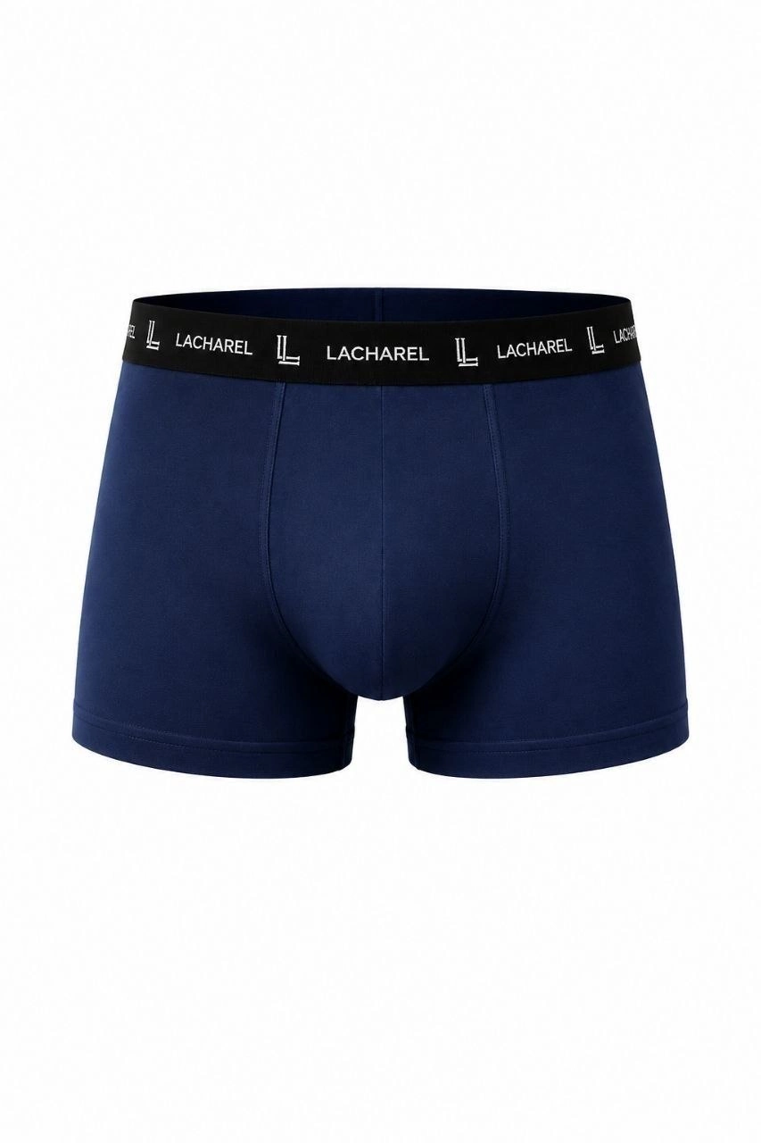 Erkek Likralı Pamuklu Nefes Alan Penye 9 Adet Boxer -Lacivert- Gri - Füme