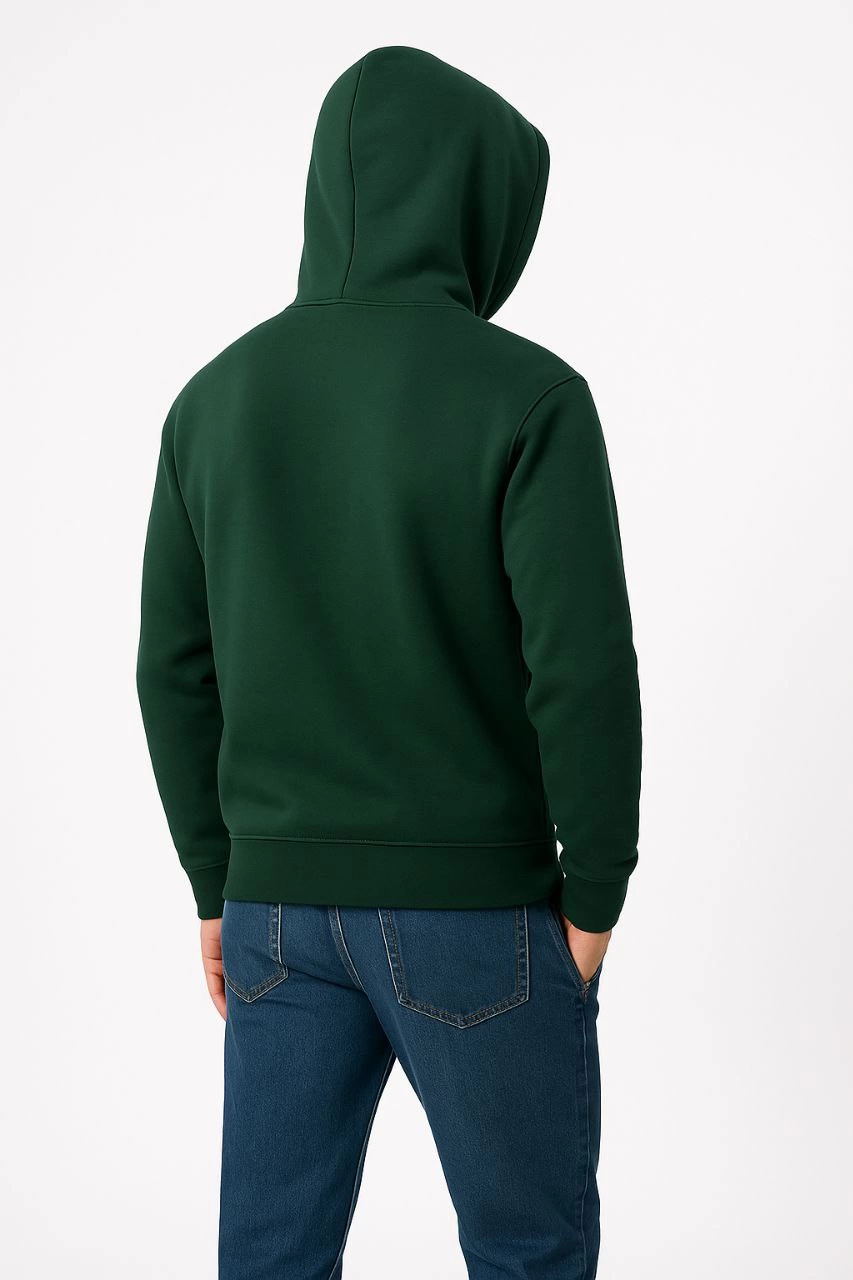 ASSEMA Erkek Üç İplik Kapüşonlu Kanguru Cepli SweatShirt hoodie - Haki