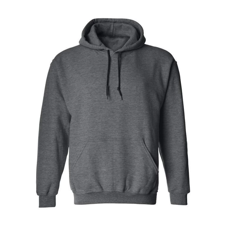 ASSEMA Erkek Uzun Kol Kapşonlu Basic Sweatshirt hoodie - Füme