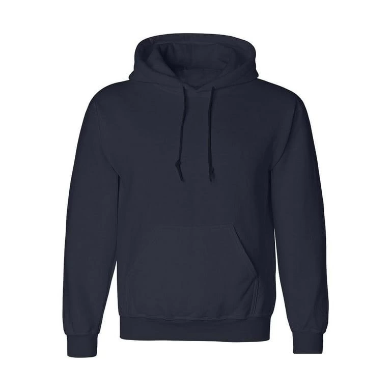 ASSEMA Erkek Uzun Kol Kapşonlu Basic Sweatshirt hoodie - Lacivert
