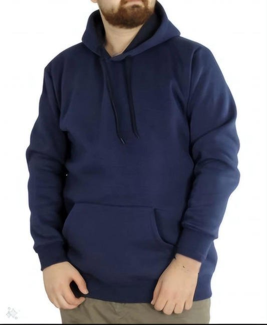 ASSEMA Erkek Uzun Kol Kapşonlu Basic Sweatshirt hoodie - Lacivert