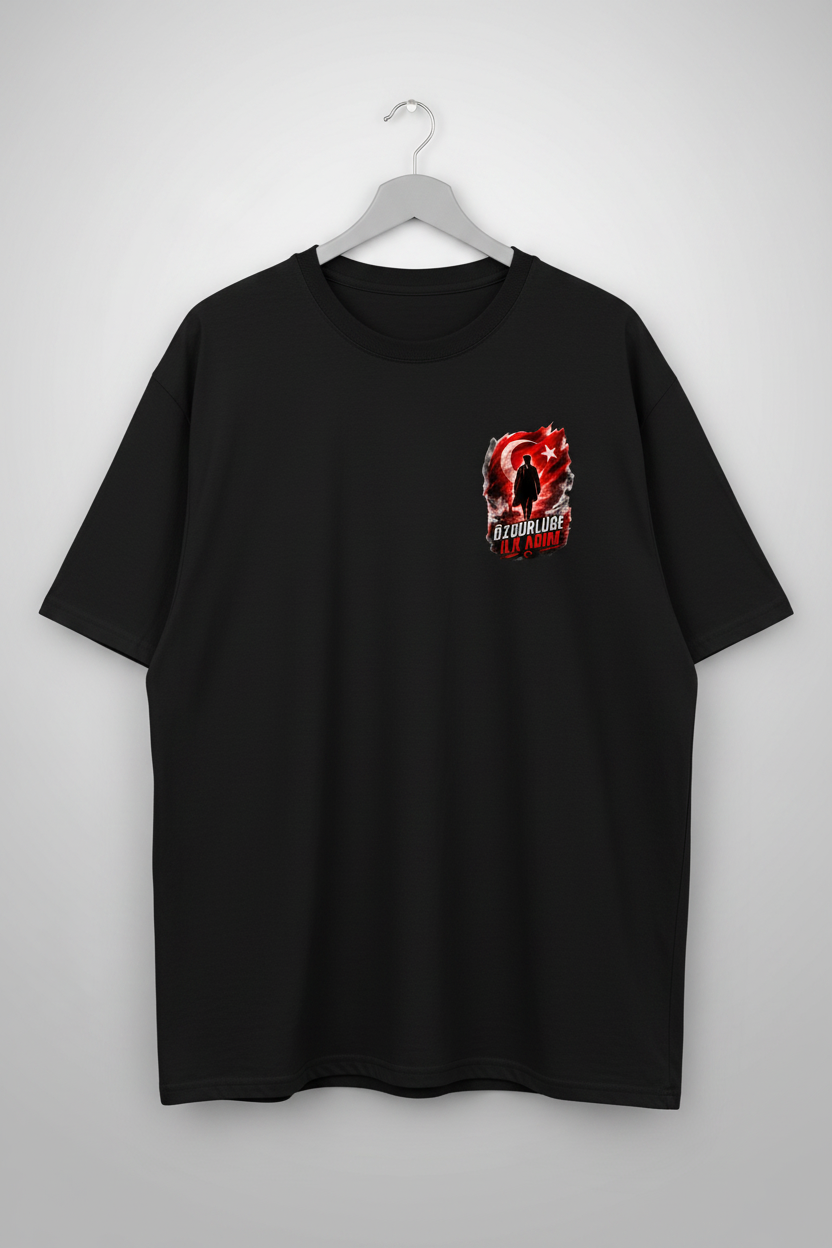 ASSEMA Özgürlüğe İlk Adım Ön+Arka Çift Baskılı T-shirt