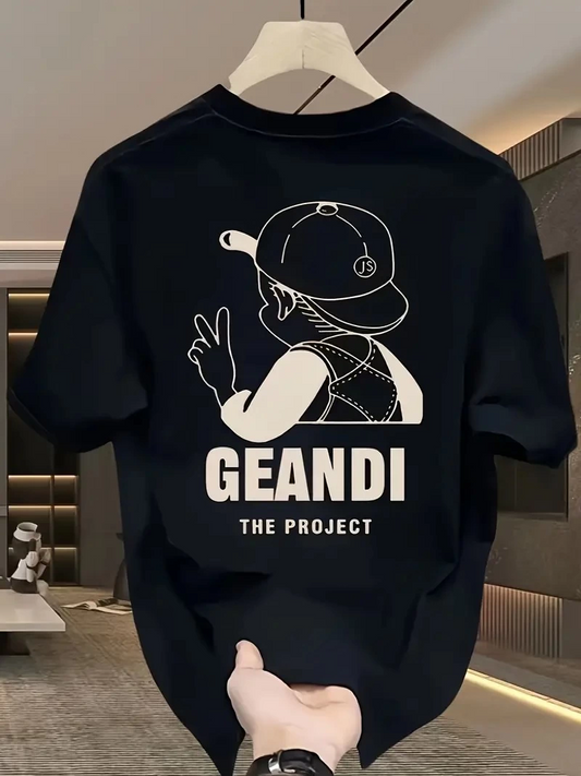 ASSEMA Kadın "GANDHI The Project" Baskılı Kısa Kollu tişort - Siyah