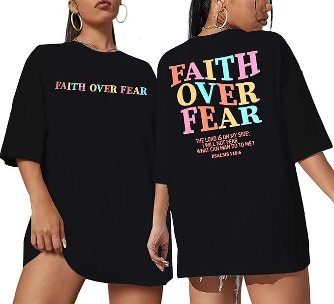 ASSEMA Kadın Baskılı T-Shirt Kısa Kol Bisiklet Yaka Ovarsize Rahat Kalıp Tişört -  Siyah