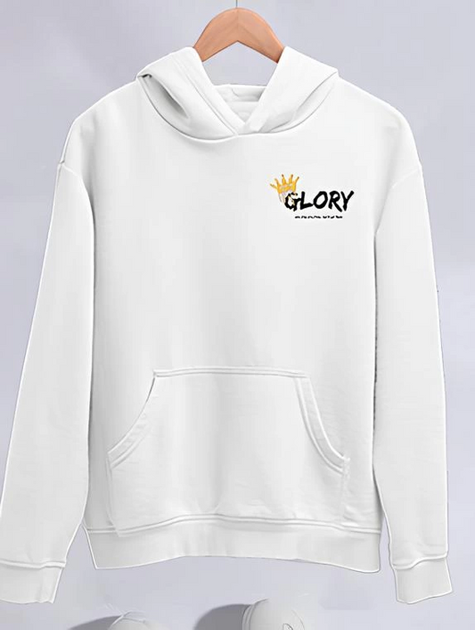 ASSEMA Kadın Kışlık Üç İplik Pamuklu Kapüşonlu SweatShirt - Beyaz
