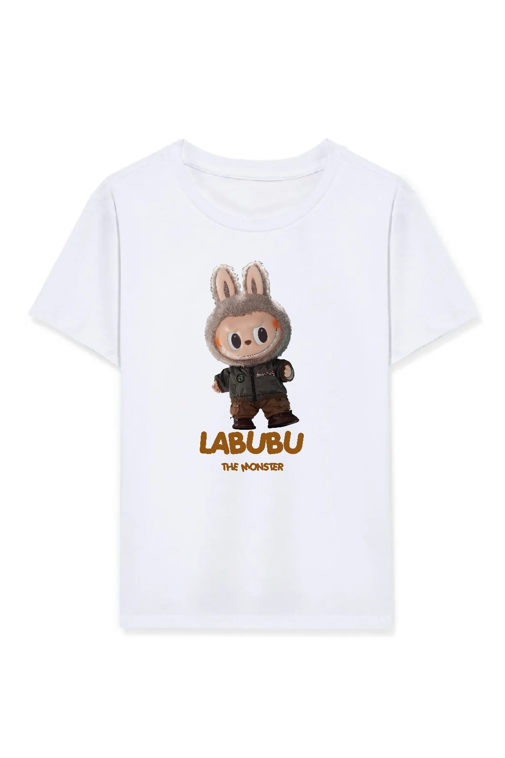 ASSEMA Kız Çocuk Baskılı T-Shirt - Beyaz