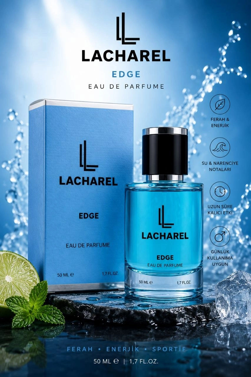 LACHAREL Aura ve Edge 2'li Erkek Parfüm Seti Eau De Parfum 2x50 ML