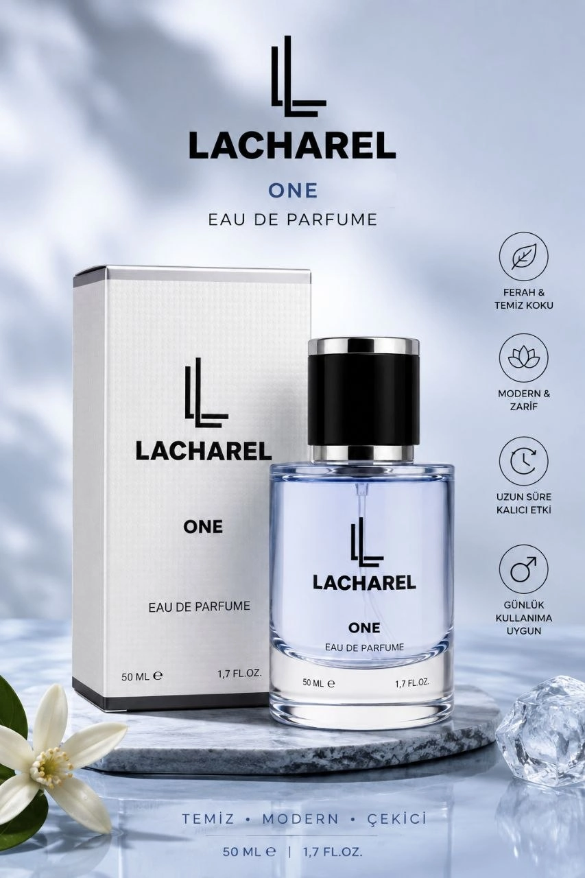 LACHAREL Icon ve Aura 2'li Erkek Parfüm Seti Eau De Parfum 2x50 ML