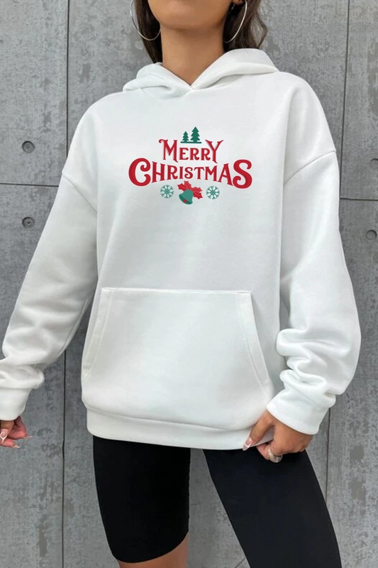 ASSEMA Merry Chrıstmas Sweatshirt & Hodie - Beyaz