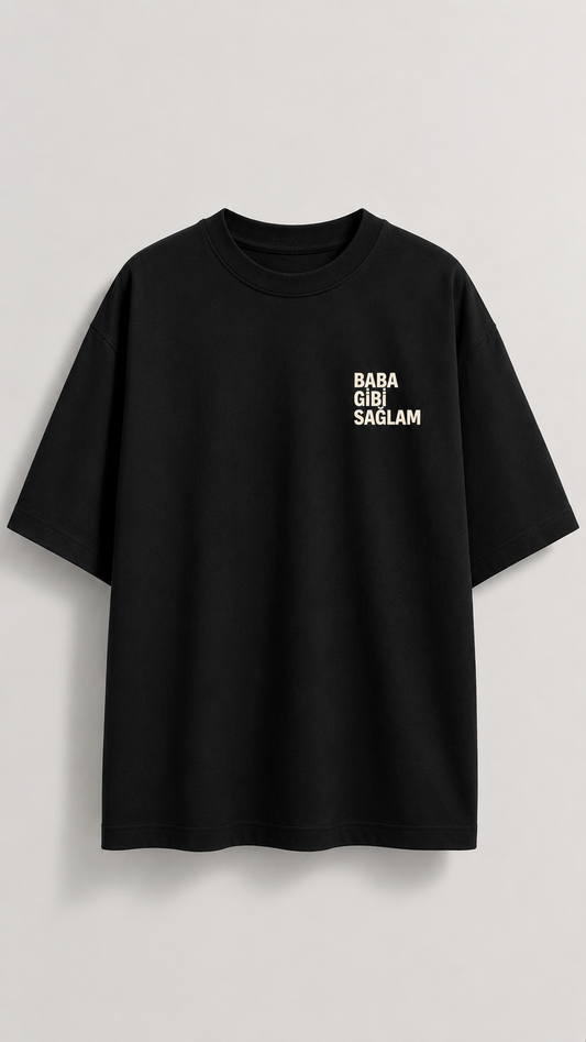 ASSEMA Erkek Baba Gibi Sağlam Baskı Tişört
