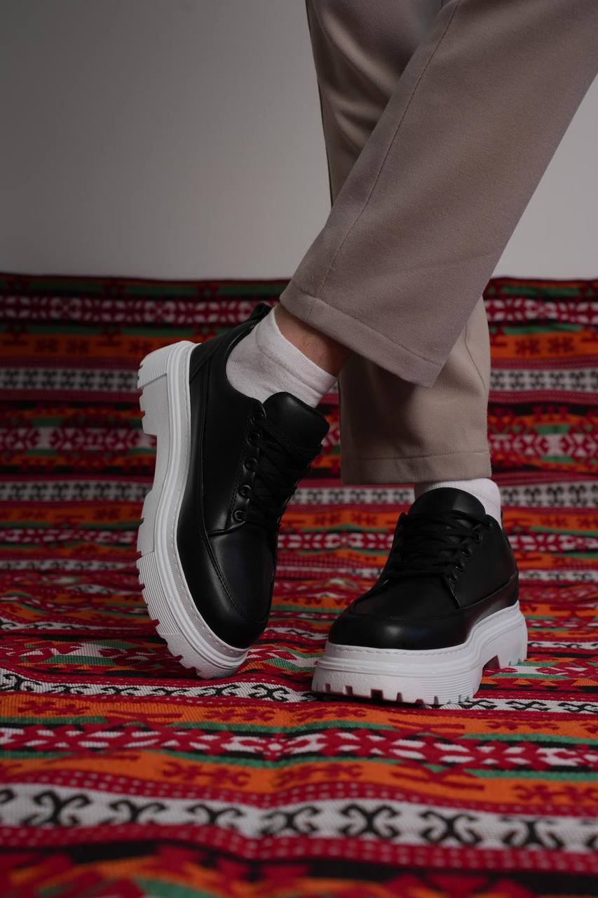 ASSEMA KB-702 Kuback Siyah Cilt Günlük Erkek Ayakkabı