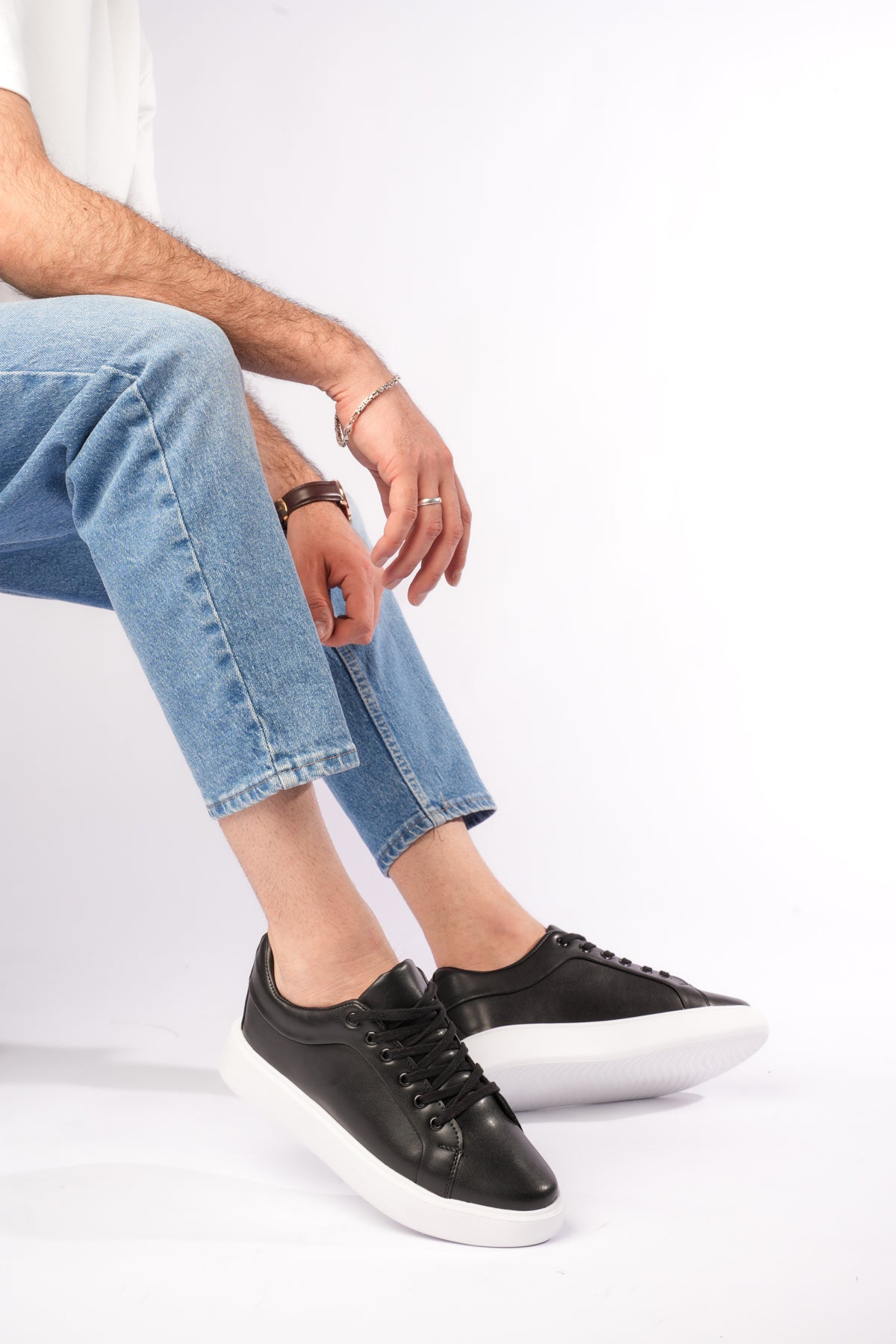 KB-08 Kuback Siyah Cilt Günlük Erkek Ayakkabı